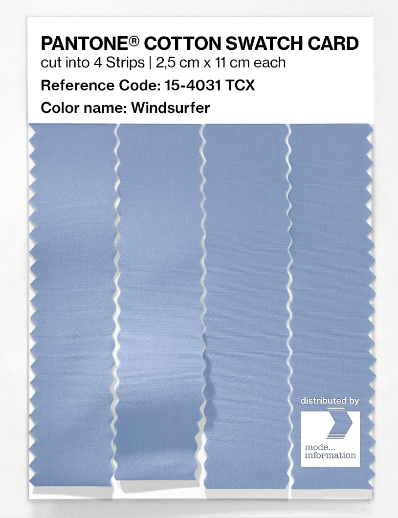 Artikelbild 3 des Artikels “PANTONE® COTTON SWATCH CARD 15-4031 TCX Windsurfer “