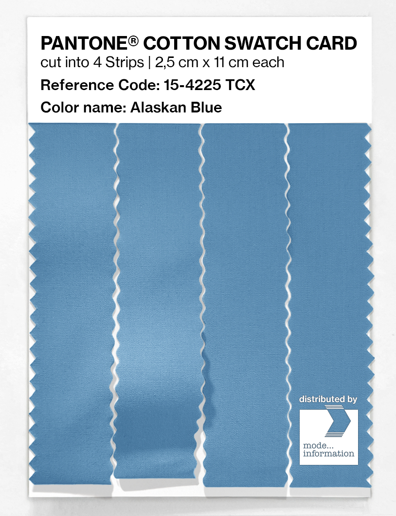 Artikelbild 3 des Artikels “PANTONE® COTTON SWATCH CARD 15-4225 TCX Alaskan Blue “