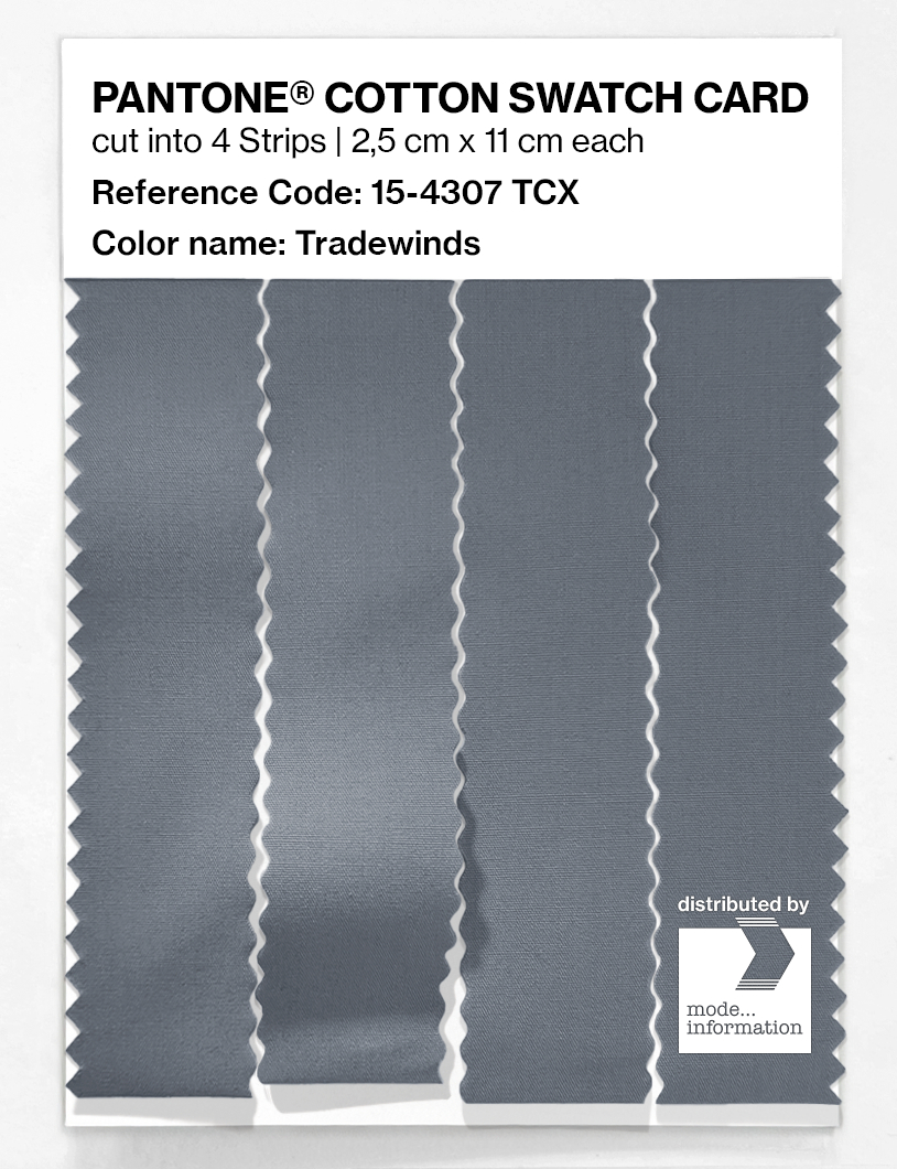 Artikelbild 3 des Artikels “PANTONE® COTTON SWATCH CARD 15-4307 TCX Tradewinds “