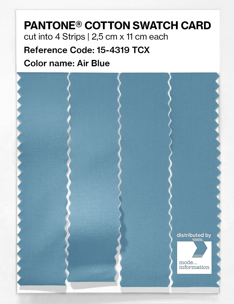 Artikelbild 3 des Artikels “PANTONE® COTTON SWATCH CARD 15-4319 TCX Air Blue “