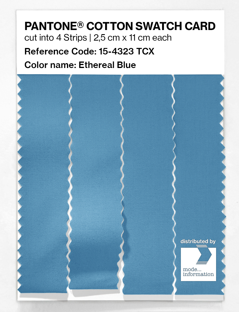 Product image 3 of the product “PANTONE® COTTON SWATCH CARD 15-4323 TCX Ethereal Blue ”