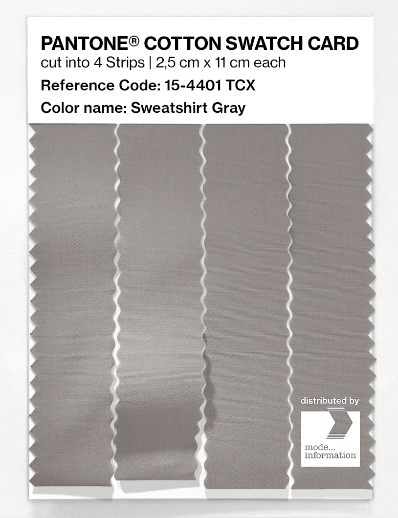 Artikelbild 3 des Artikels “PANTONE® COTTON SWATCH CARD 15-4401 TCX Sweatshirt Gray “