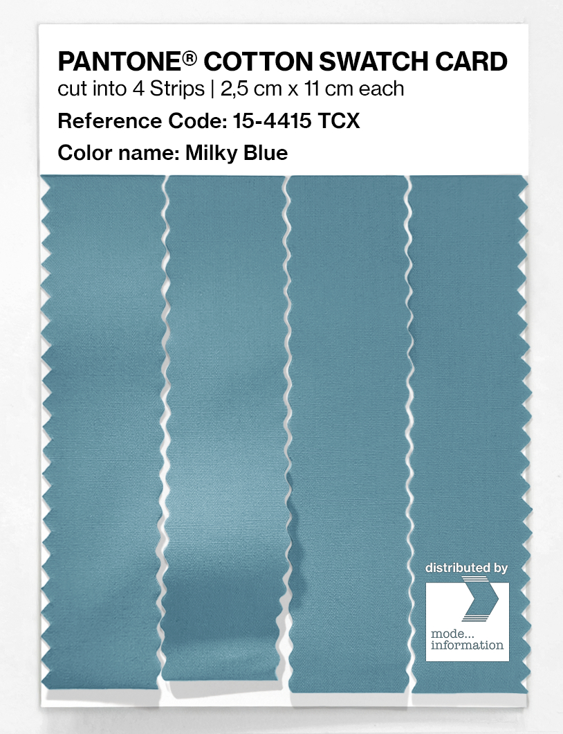 Product image 3 of the product “PANTONE® COTTON SWATCH CARD 15-4415 TCX Milky Blue ”