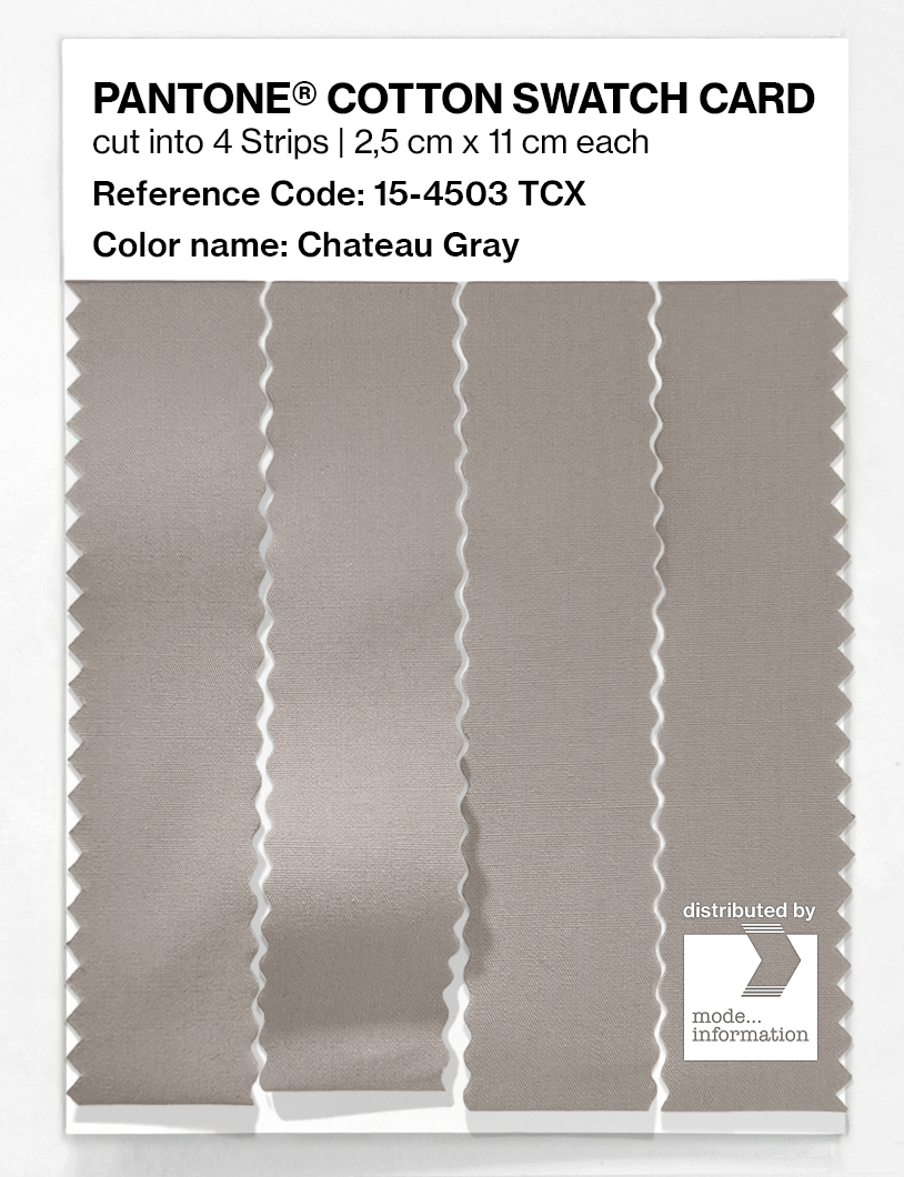 Artikelbild 3 des Artikels “PANTONE® COTTON SWATCH CARD 15-4503 TCX Chateau Gray “