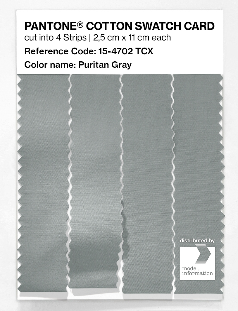 Artikelbild 3 des Artikels “PANTONE® COTTON SWATCH CARD 15-4702 TCX Puritan Gray “