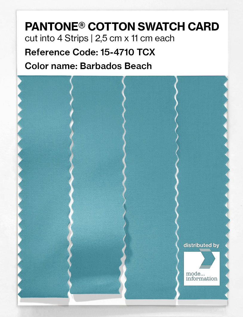 Artikelbild 3 des Artikels “PANTONE® COTTON SWATCH CARD 15-4710 TCX Barbados Beach “