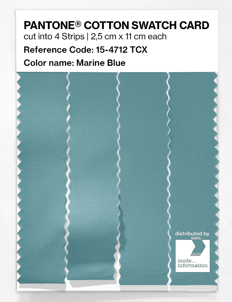 Product image 3 of the product “PANTONE® COTTON SWATCH CARD 15-4712 TCX Marine Blue ”