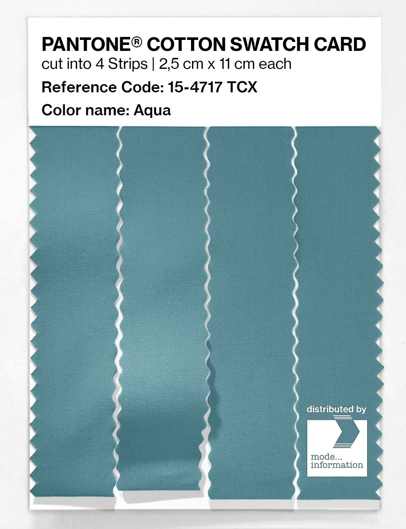 Artikelbild 3 des Artikels “PANTONE® COTTON SWATCH CARD 15-4717 TCX Aqua “