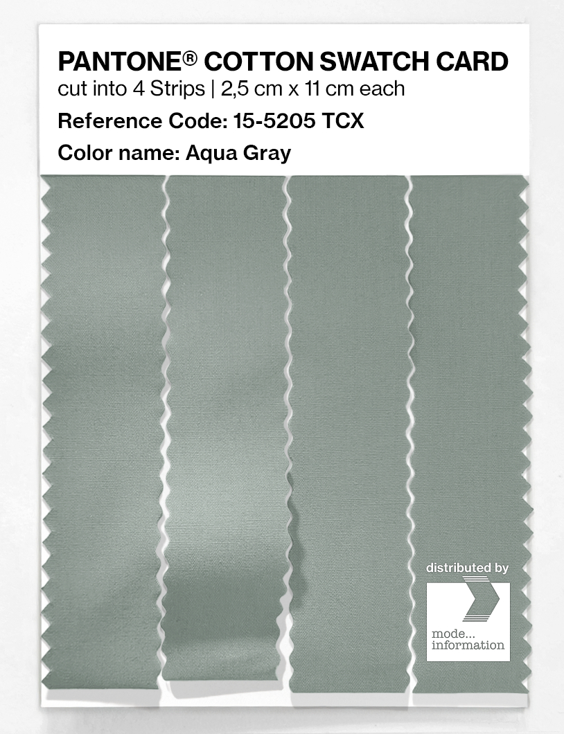 Artikelbild 3 des Artikels “PANTONE® COTTON SWATCH CARD 15-5205 TCX Aqua Gray “