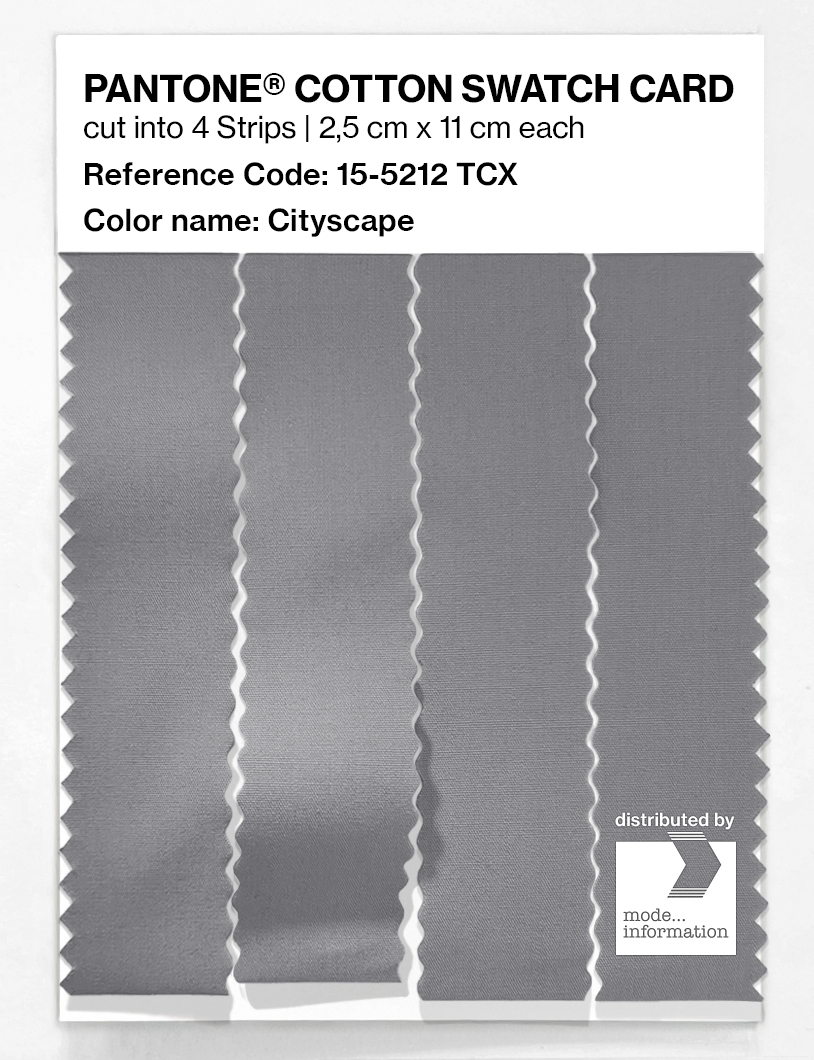 Product image 3 of the product “PANTONE® COTTON SWATCH CARD 15-5212 TCX Cityscape ”