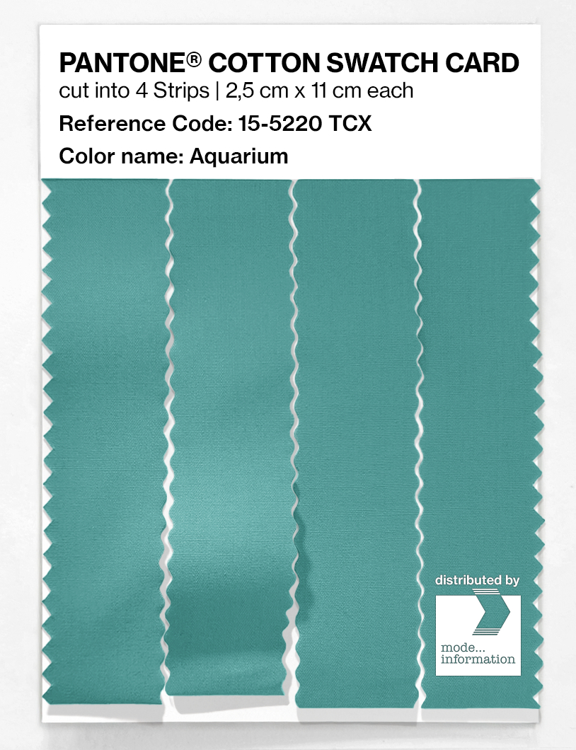Artikelbild 3 des Artikels “PANTONE® COTTON SWATCH CARD 15-5220 TCX Aquarium “