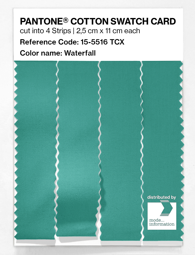 Artikelbild 3 des Artikels “PANTONE® COTTON SWATCH CARD 15-5516 TCX Waterfall “