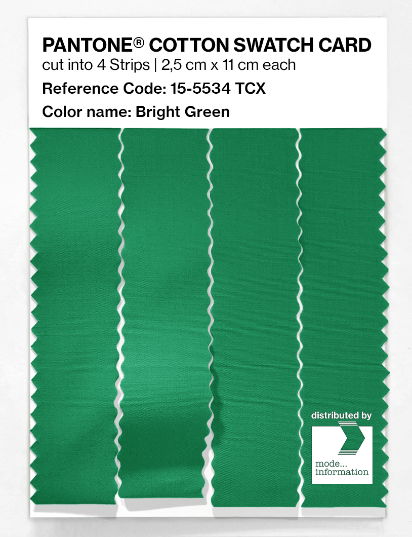 Artikelbild 3 des Artikels “PANTONE® COTTON SWATCH CARD 15-5534 TCX Bright Green “