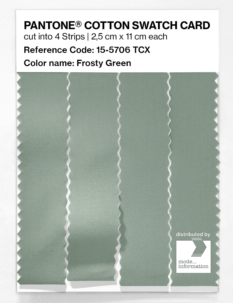 Artikelbild 3 des Artikels “PANTONE® COTTON SWATCH CARD 15-5706 TCX Frosty Green “