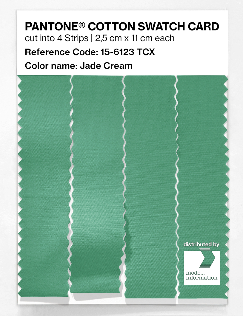 Artikelbild 3 des Artikels “PANTONE® COTTON SWATCH CARD 15-6123 TCX Jade Cream “