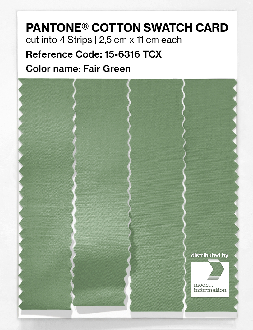 Artikelbild 3 des Artikels “PANTONE® COTTON SWATCH CARD 15-6316 TCX Fair Green “