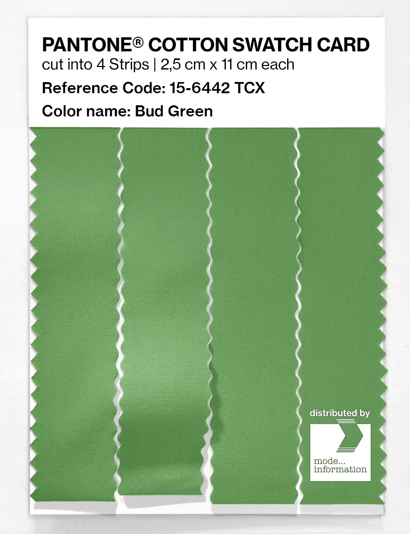 Product image 3 of the product “PANTONE® COTTON SWATCH CARD 15-6442 TCX Bud Green ”