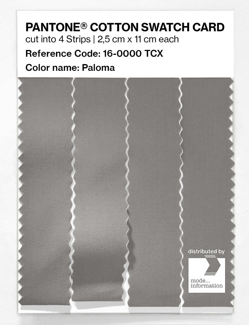 Product image 3 of the product “PANTONE® COTTON SWATCH CARD 16-0000 TCX Paloma ”