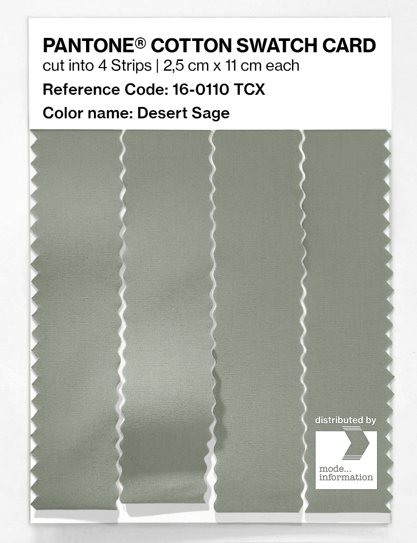 Artikelbild 3 des Artikels “PANTONE® COTTON SWATCH CARD 16-0110 TCX Desert Sage “