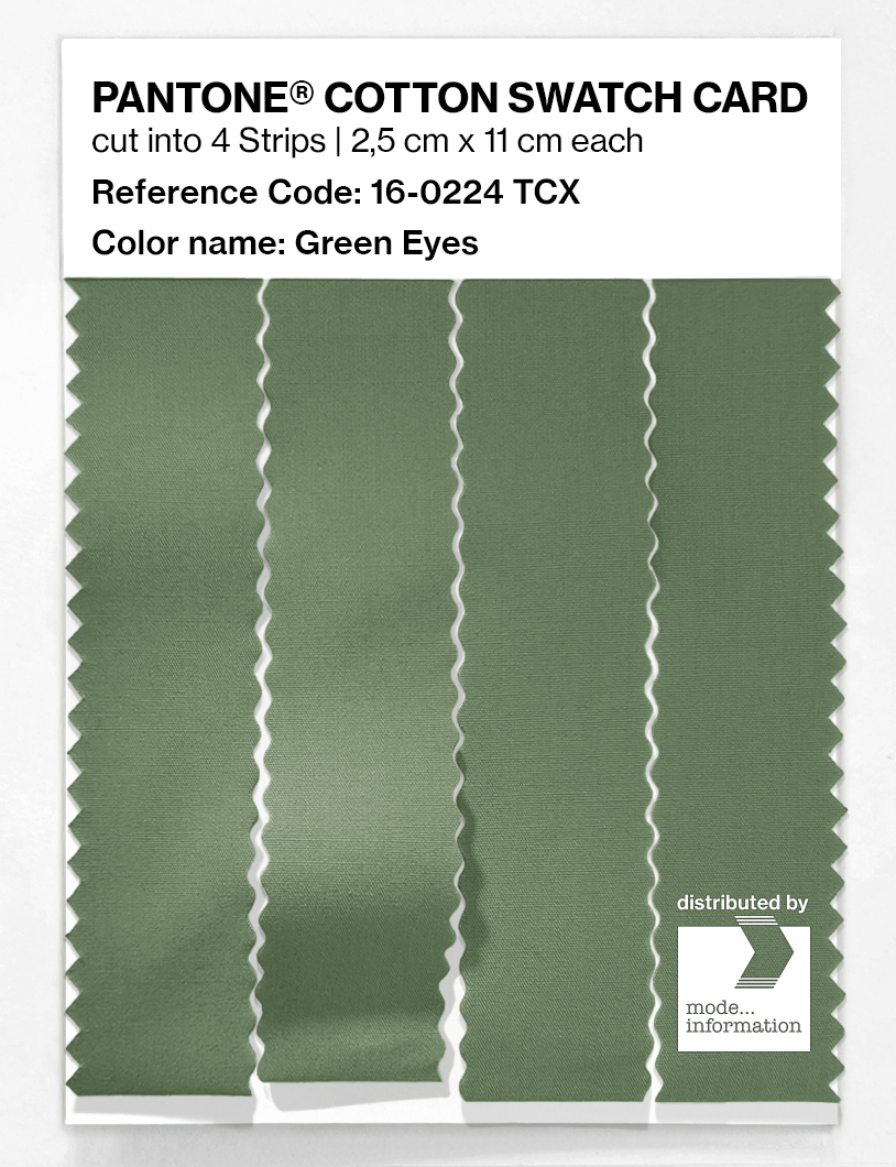 Product image 3 of the product “PANTONE® COTTON SWATCH CARD 16-0224 TCX Green Eyes ”