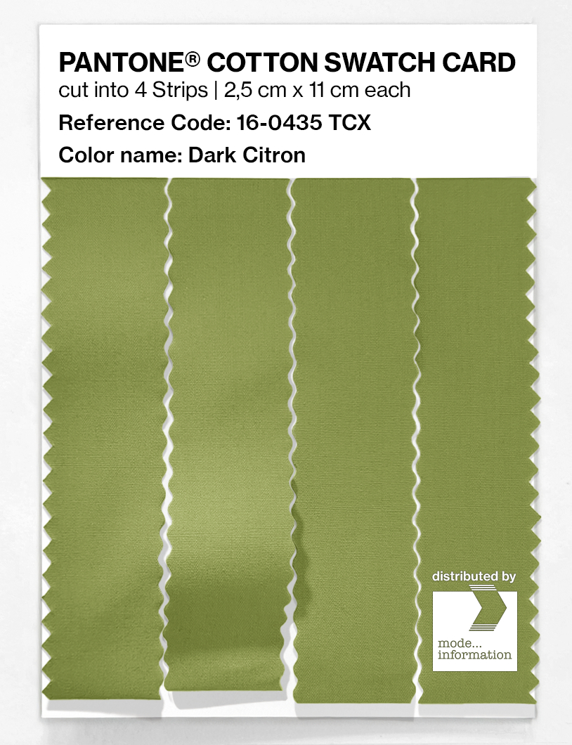 Artikelbild 3 des Artikels “PANTONE® COTTON SWATCH CARD 16-0435 TCX Dark Citron “
