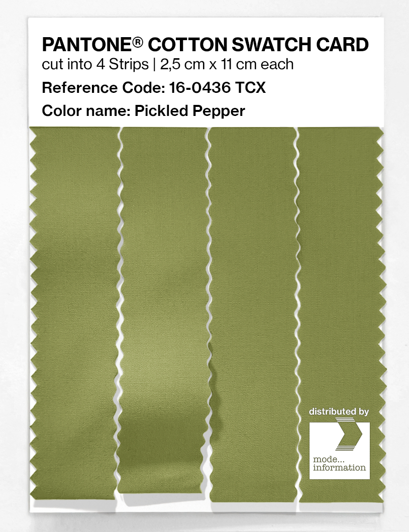 Artikelbild 3 des Artikels “PANTONE® COTTON SWATCH CARD 16-0436 TCX Pickled Pepper “