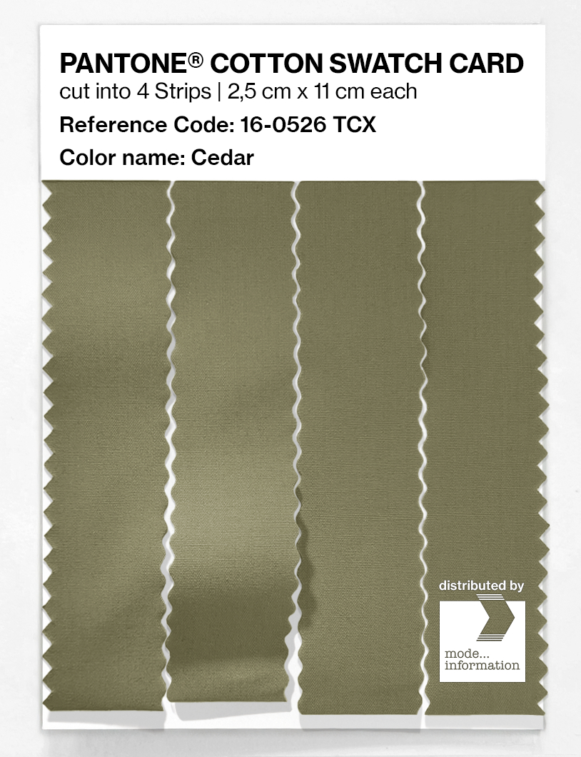 Artikelbild 3 des Artikels “PANTONE® COTTON SWATCH CARD 16-0526 TCX Cedar “
