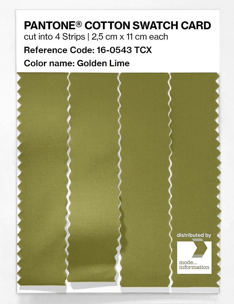 Artikelbild 3 des Artikels “PANTONE® COTTON SWATCH CARD 16-0543 TCX Golden Lime “