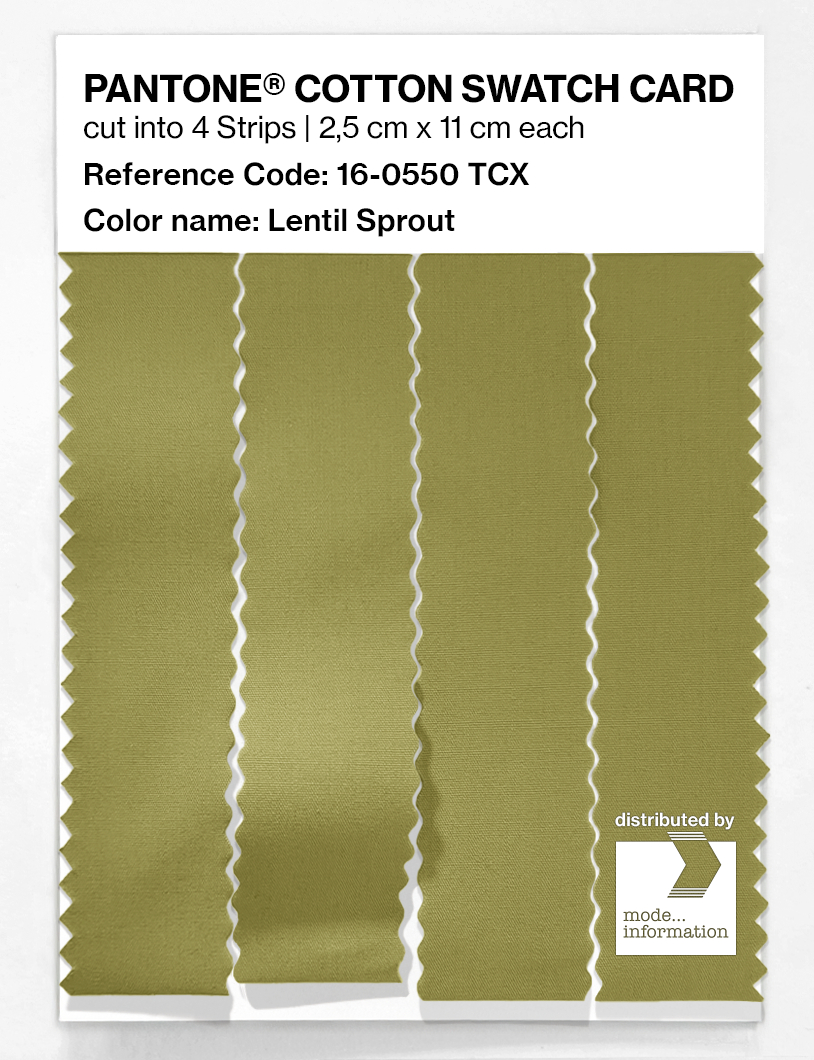 Artikelbild 3 des Artikels “PANTONE® COTTON SWATCH CARD 16-0550 TCX Lentil Sprout “