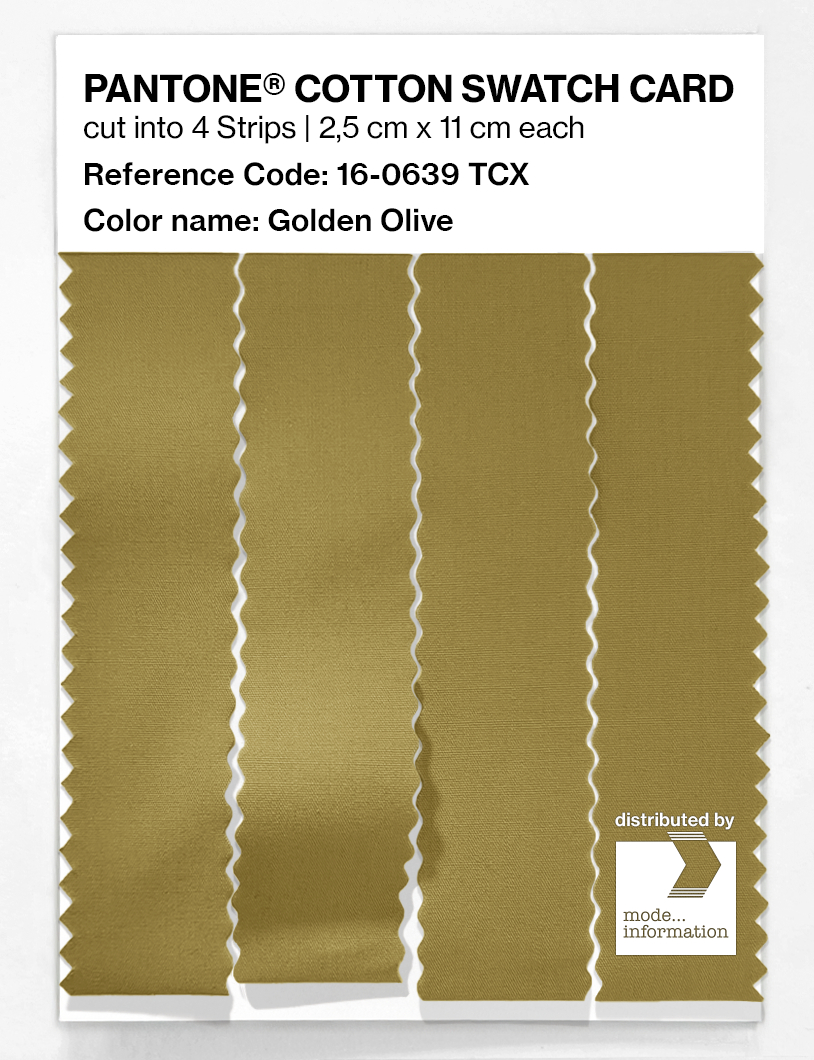 Artikelbild 3 des Artikels “PANTONE® COTTON SWATCH CARD 16-0639 TCX Golden Olive “