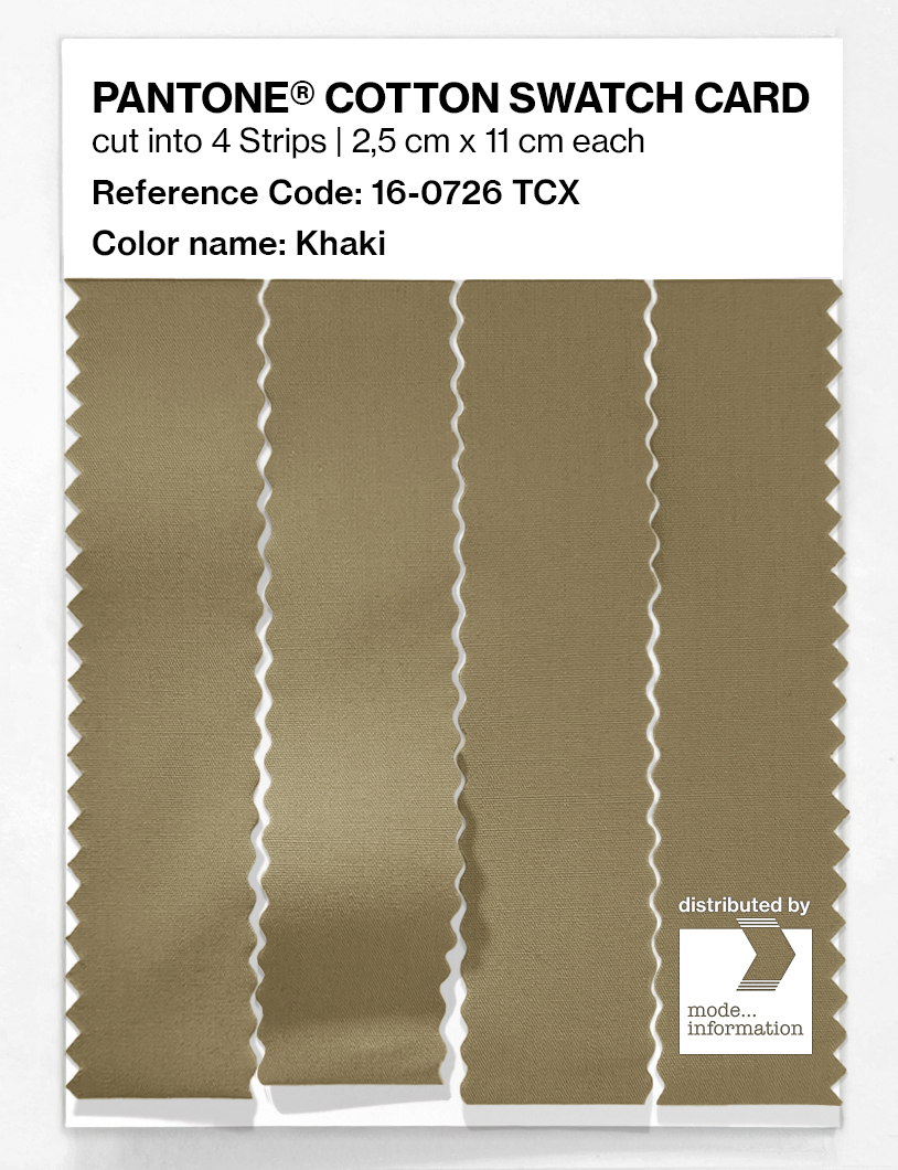 Artikelbild 3 des Artikels “PANTONE® COTTON SWATCH CARD 16-0726 TCX Khaki “