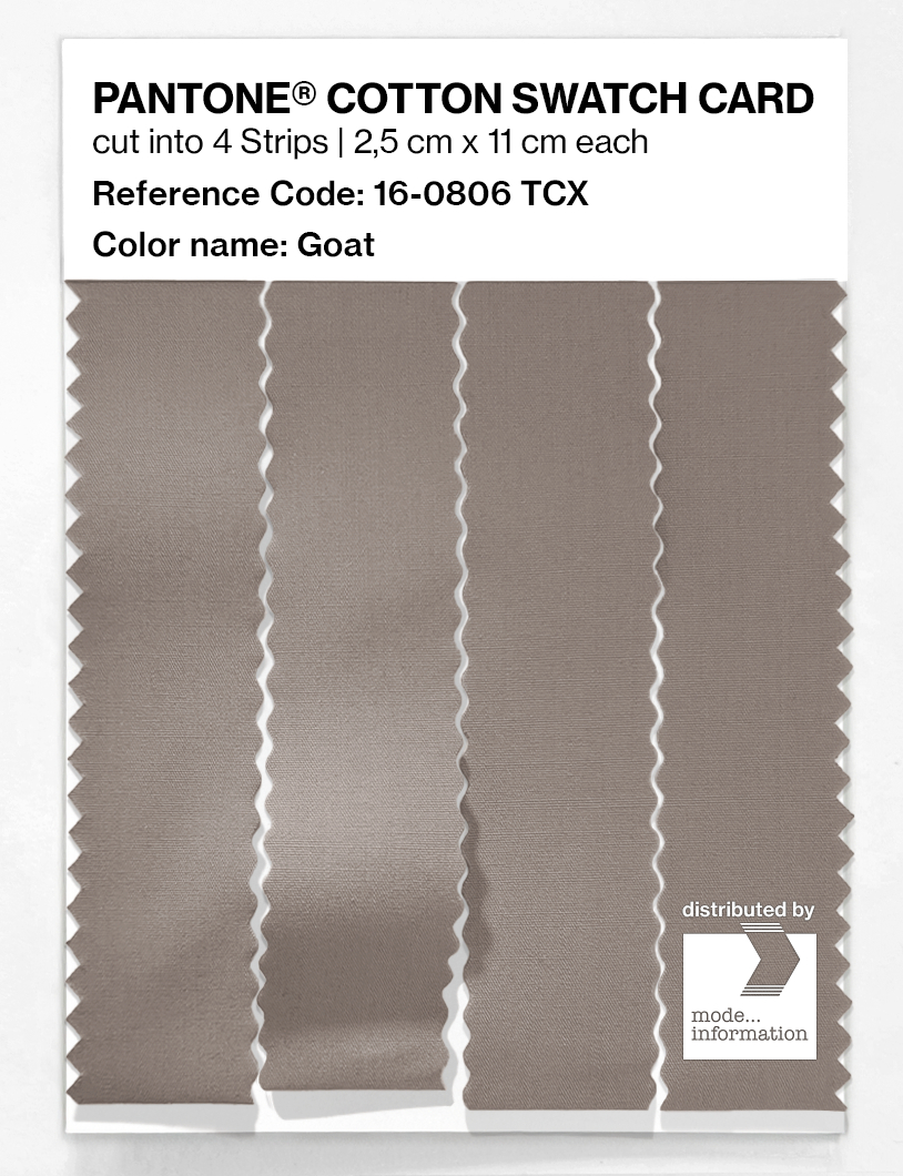 Product image 3 of the product “PANTONE® COTTON SWATCH CARD 16-0806 TCX Goat ”