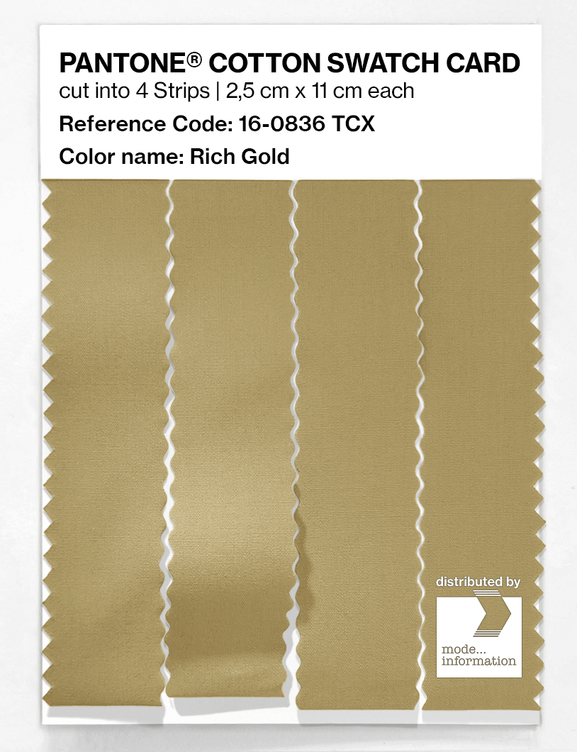 Artikelbild 3 des Artikels “PANTONE® COTTON SWATCH CARD 16-0836 TCX Rich Gold “