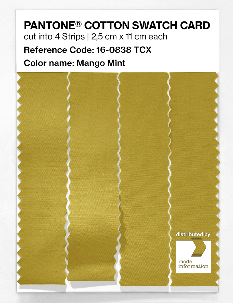 Artikelbild 3 des Artikels “PANTONE® COTTON SWATCH CARD 16-0838 TCX Mango Mint “