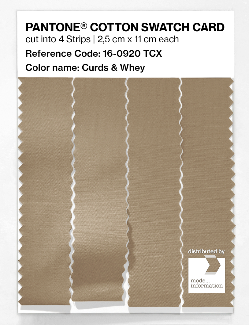 Artikelbild 3 des Artikels “PANTONE® COTTON SWATCH CARD 16-0920 TCX Curds & Whey “