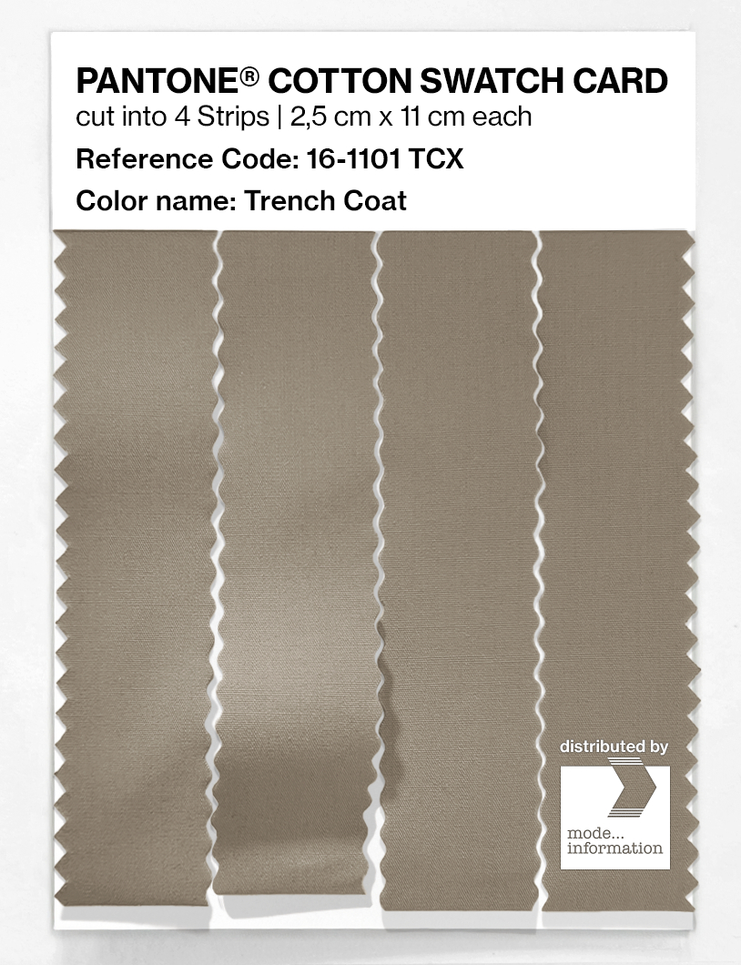 Artikelbild 3 des Artikels “PANTONE® COTTON SWATCH CARD 16-1101 TCX Trench Coat “