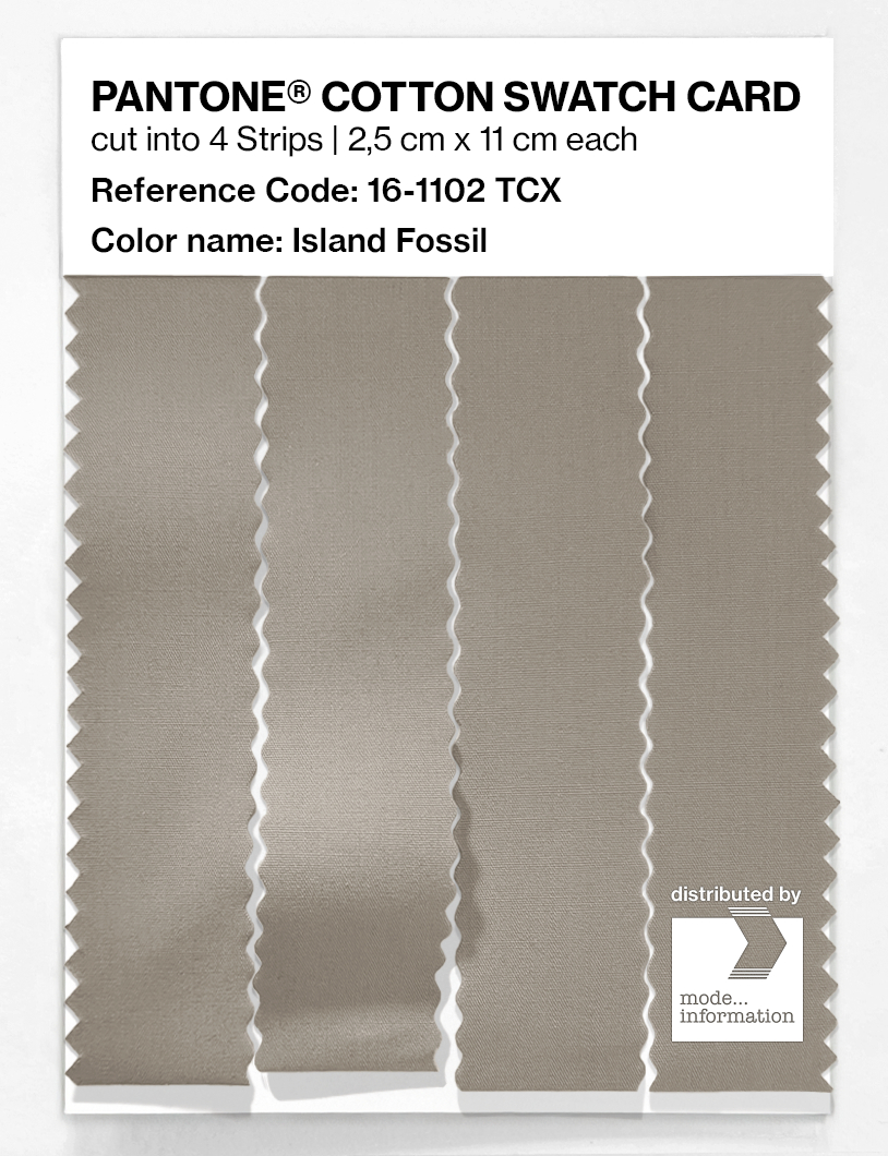 Artikelbild 3 des Artikels “PANTONE® COTTON SWATCH CARD 16-1102 TCX Island Fossil “