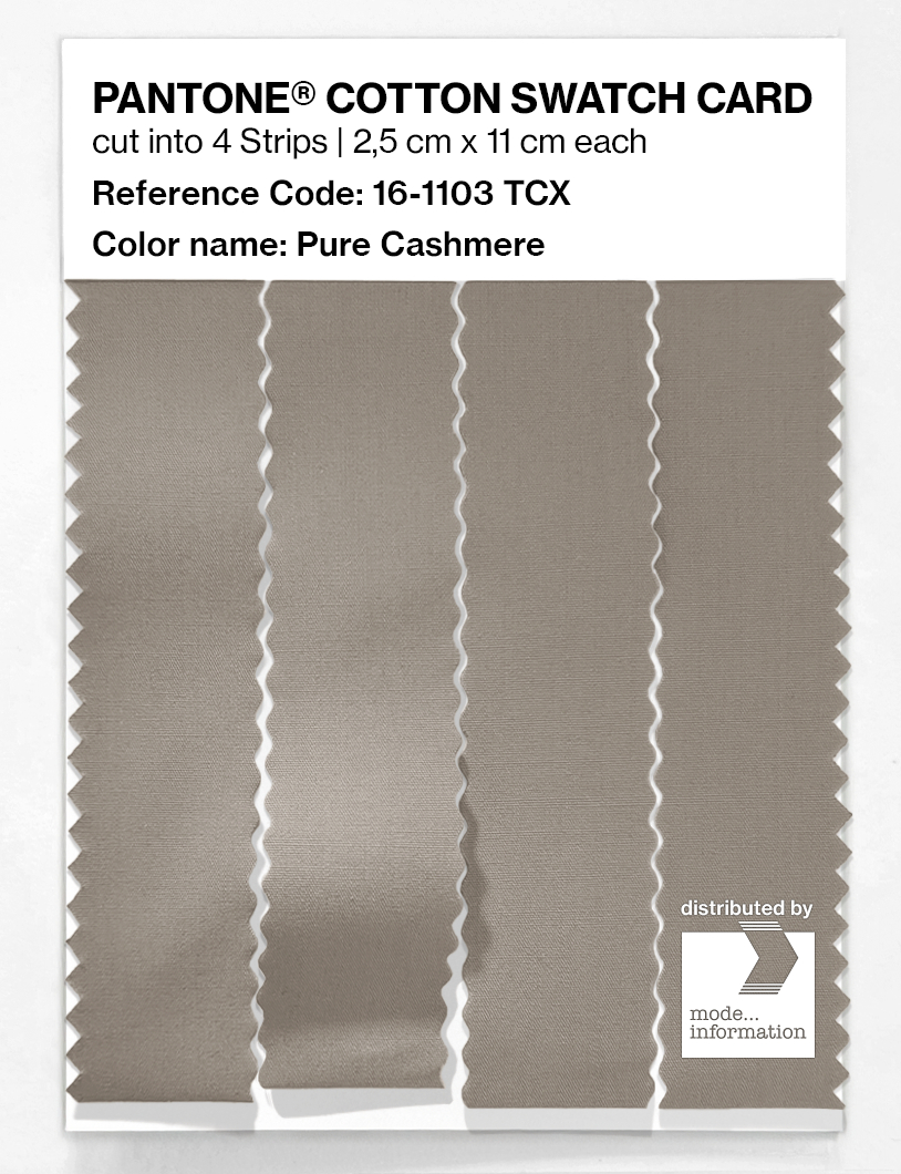 Product image 3 of the product “PANTONE® COTTON SWATCH CARD 16-1103 TCX Pure Cashmere ”