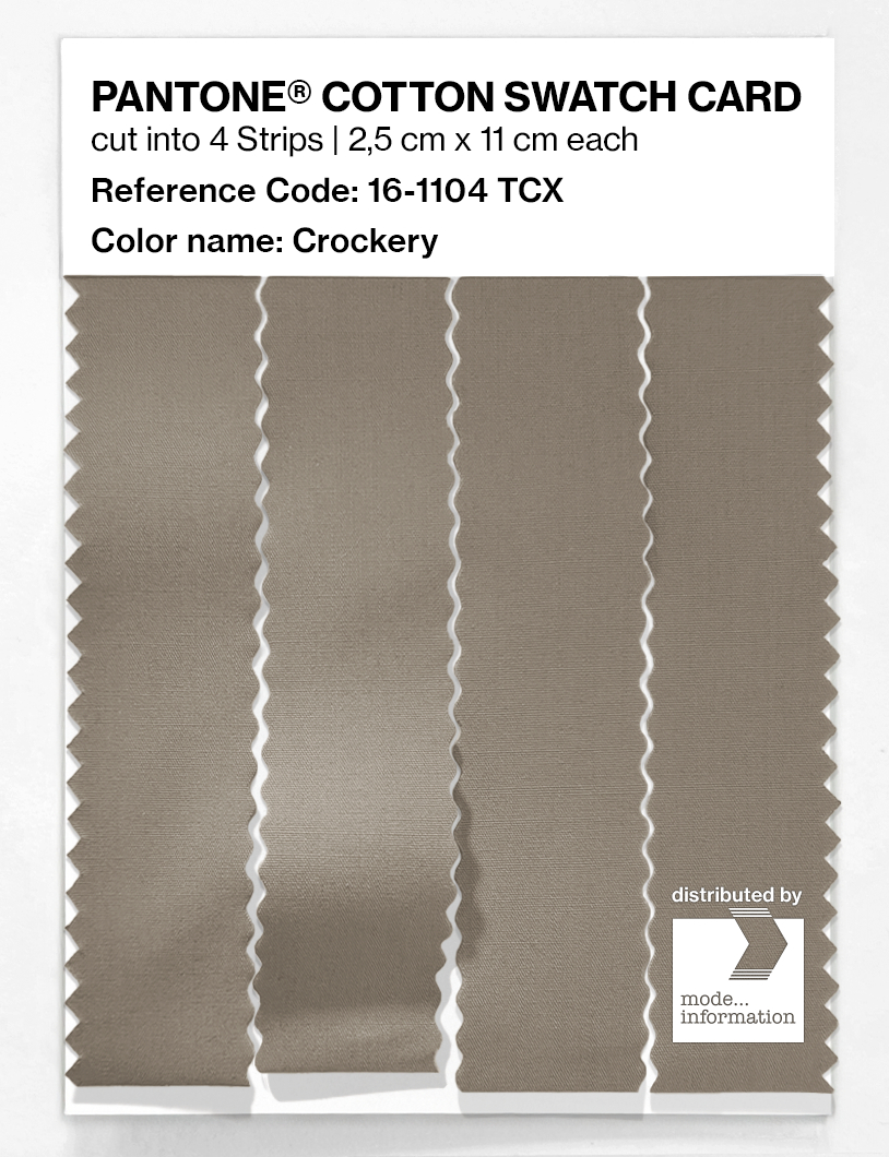 Product image 3 of the product “PANTONE® COTTON SWATCH CARD 16-1104 TCX Crockery ”