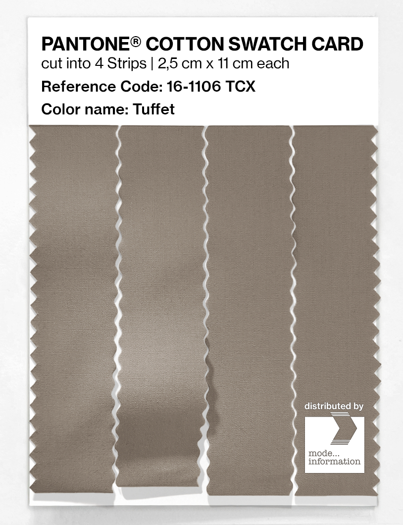 Product image 3 of the product “PANTONE® COTTON SWATCH CARD 16-1106 TCX Tuffet ”