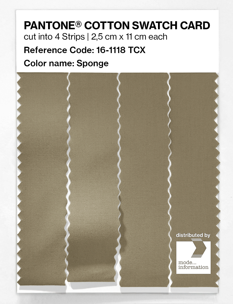 Product image 3 of the product “PANTONE® COTTON SWATCH CARD 16-1118 TCX Sponge ”