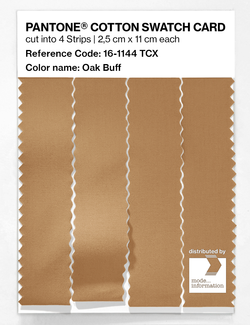 Product image 3 of the product “PANTONE® COTTON SWATCH CARD 16-1144 TCX Oak Buff ”
