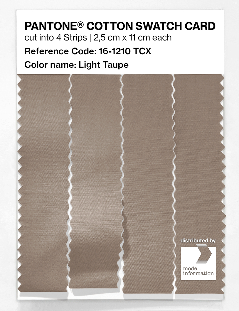 Artikelbild 3 des Artikels “PANTONE® COTTON SWATCH CARD 16-1210 TCX Light Taupe “