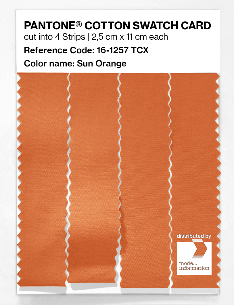 Artikelbild 3 des Artikels “PANTONE® COTTON SWATCH CARD 16-1257 TCX Sun Orange “