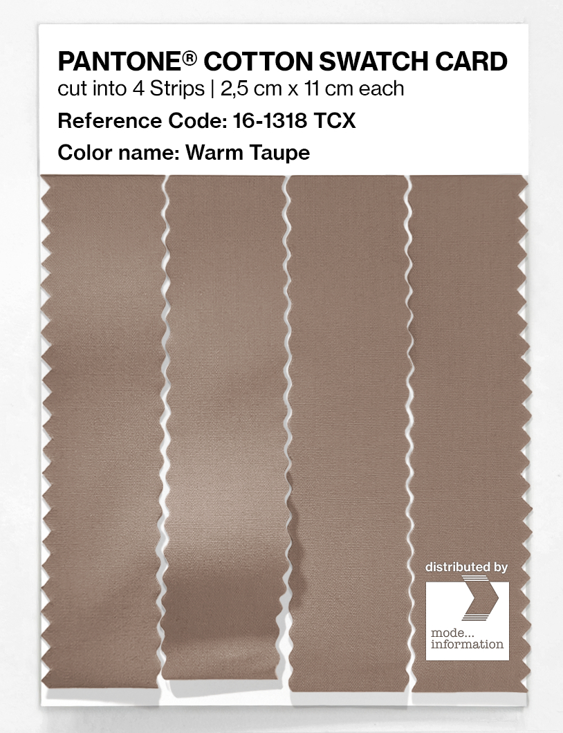 Artikelbild 3 des Artikels “PANTONE® COTTON SWATCH CARD 16-1318 TCX Warm Taupe “
