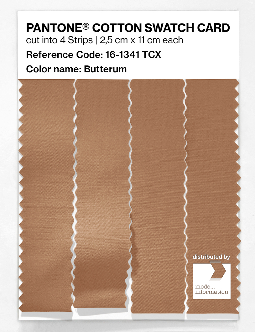 Product image 3 of the product “PANTONE® COTTON SWATCH CARD 16-1341 TCX Butterum ”