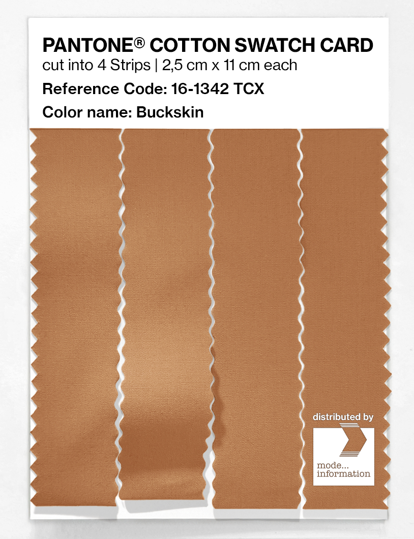 Product image 3 of the product “PANTONE® COTTON SWATCH CARD 16-1342 TCX Buckskin ”