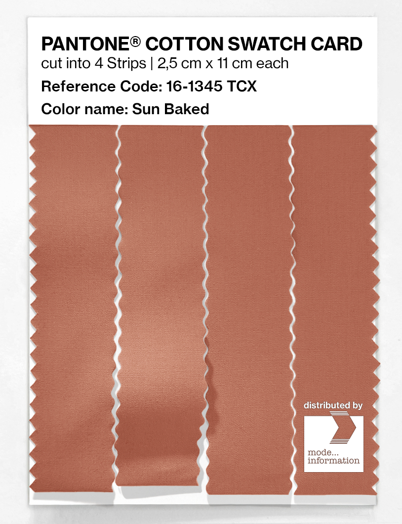 Artikelbild 3 des Artikels “PANTONE® COTTON SWATCH CARD 16-1345 TCX Sun Baked “