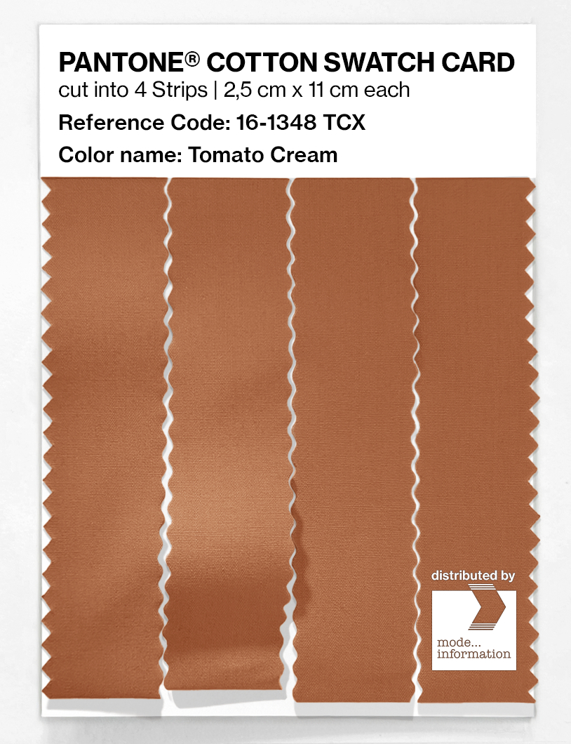Artikelbild 3 des Artikels “PANTONE® COTTON SWATCH CARD 16-1348 TCX Tomato Cream “