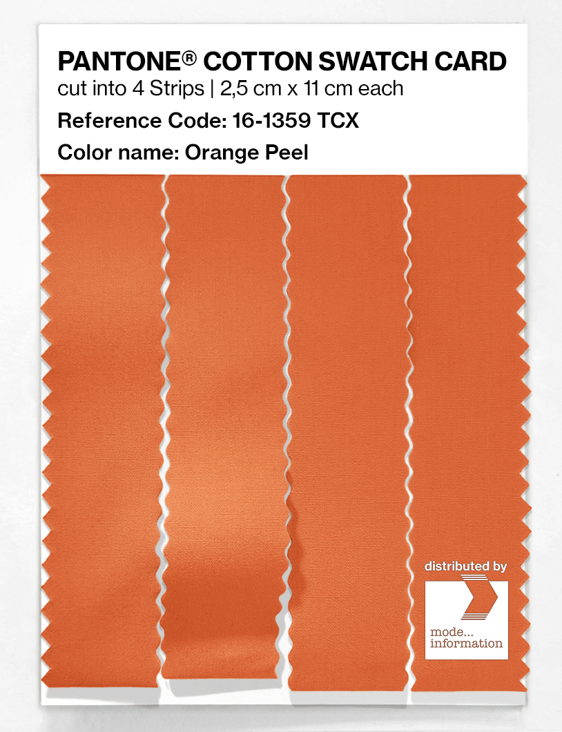Artikelbild 3 des Artikels “PANTONE® COTTON SWATCH CARD 16-1359 TCX Orange Peel “